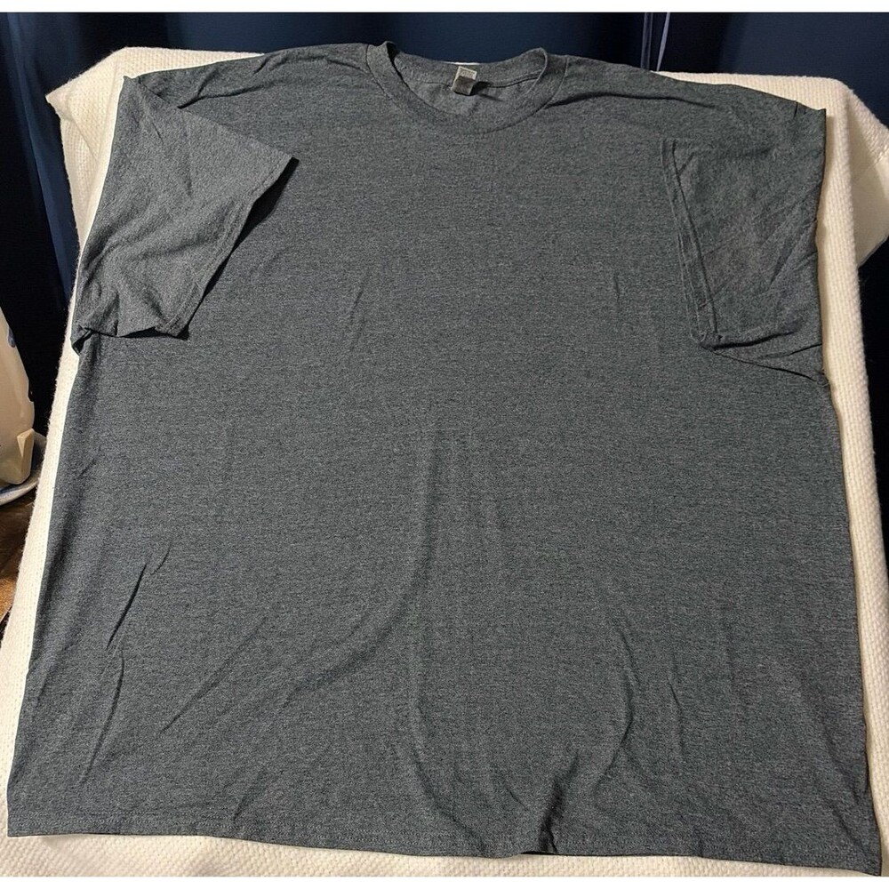 Gildan Heavy Cotton Dark Heather Gray T-Shirt - Size 4XL